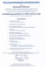 Fortbildung gemäß § 11 EfbV und § 6 TgV