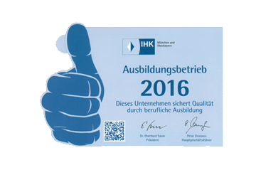 IHK BLUES Ausbildungsbetrieb 2016